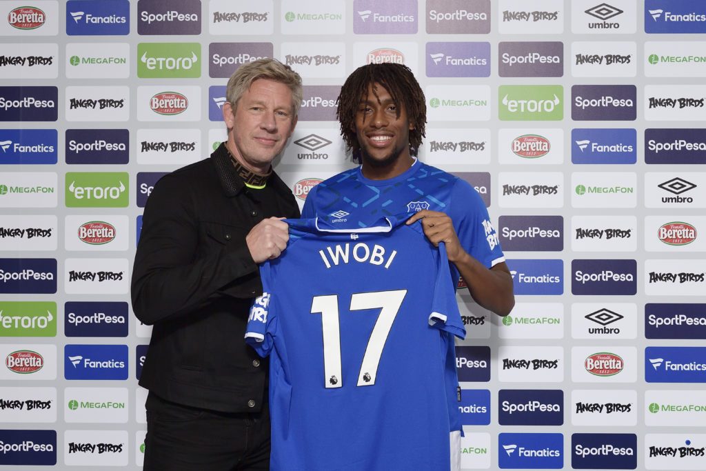 First Day at Everton for New Signing Alex Iwobi