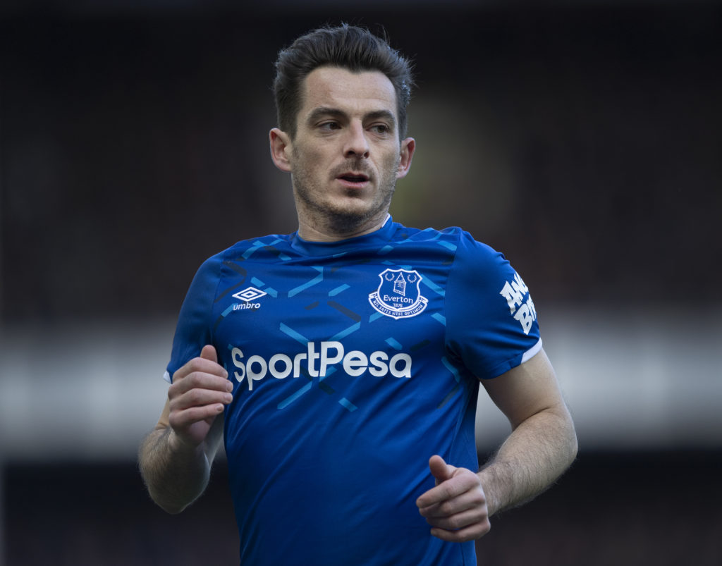 Everton defender Leighton Baines.