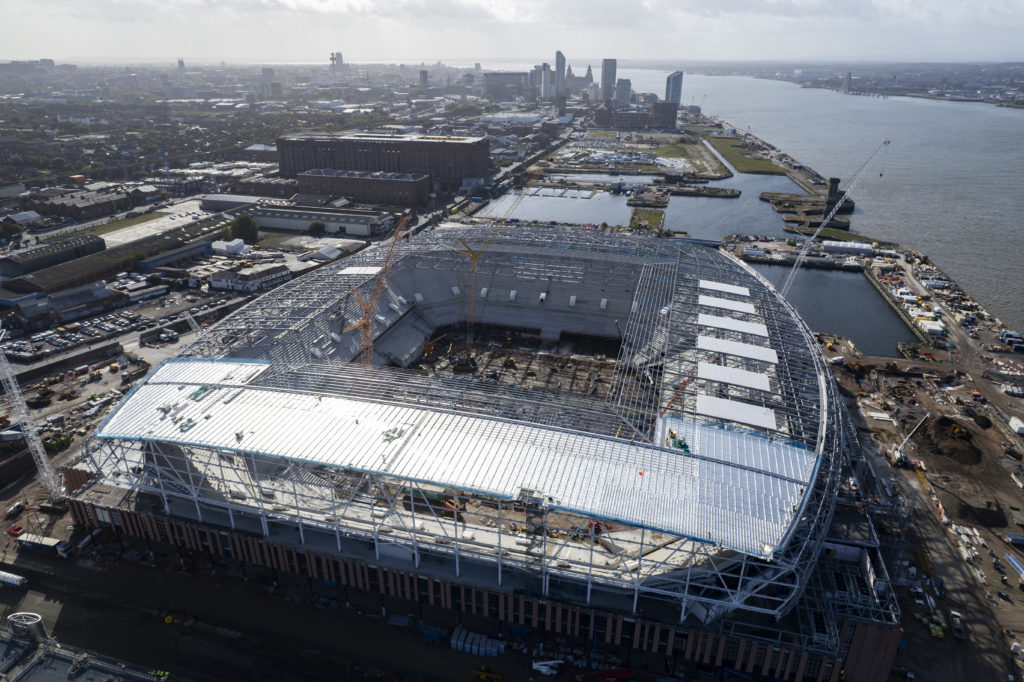 Aerial General Views of the New Everton Stadium