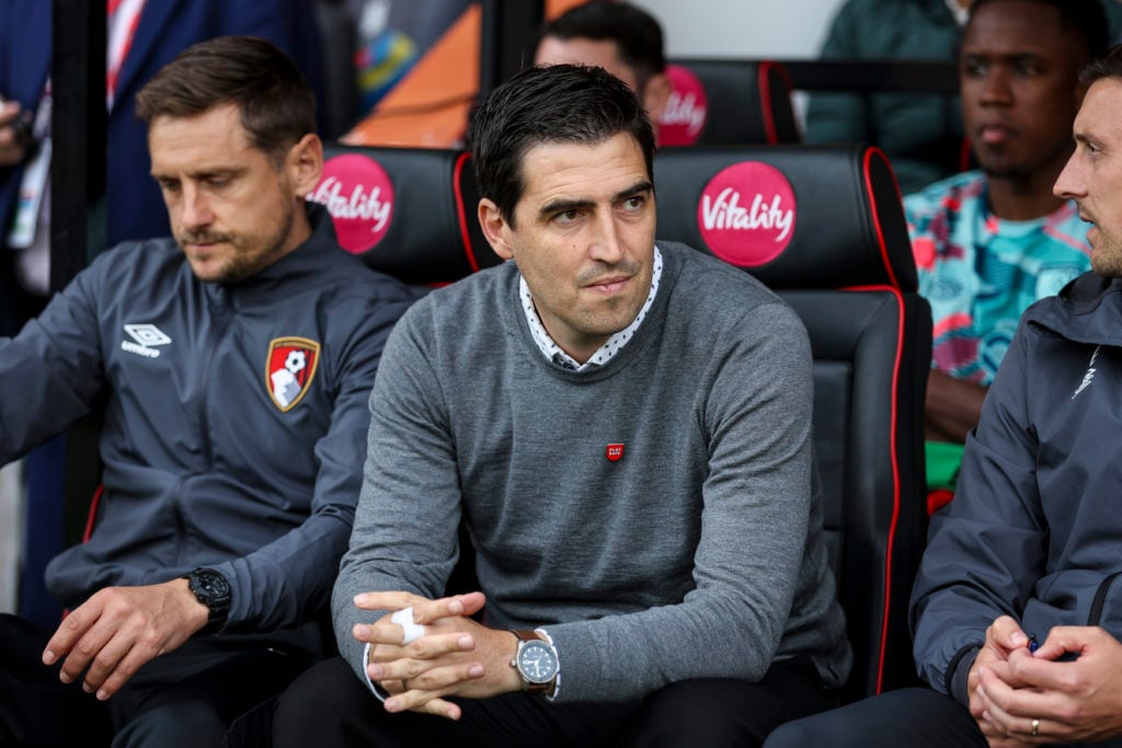 AFC Bournemouth manager Andoni Iraola reacts vs Arsenal in Premier League as Everton prediction made