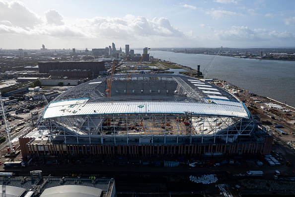 Aerial General Views of the New Everton Stadium