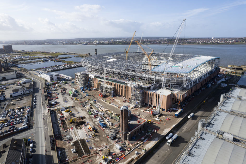 Aerial General Views of the New Everton Stadium