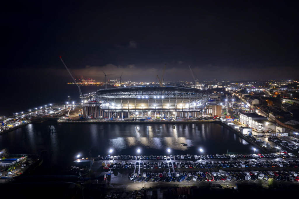 Aerial General Views of the New Everton Stadium