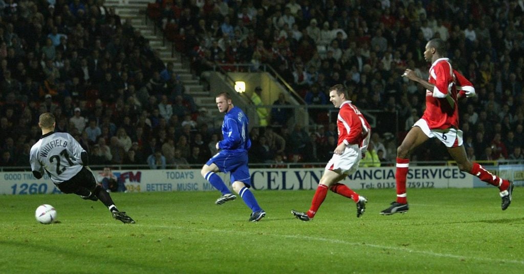 Rooney scores first goal