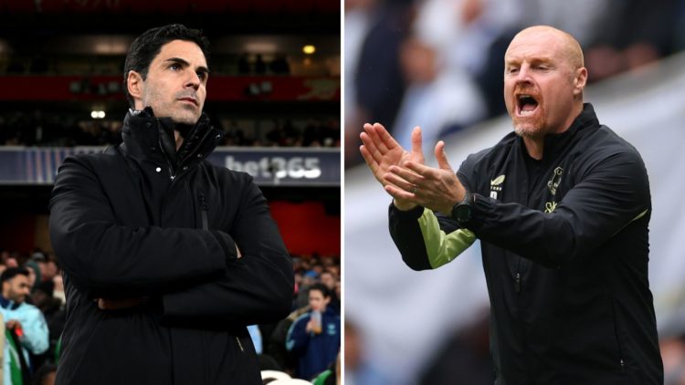 Mikel Arteta and Sean Dyche