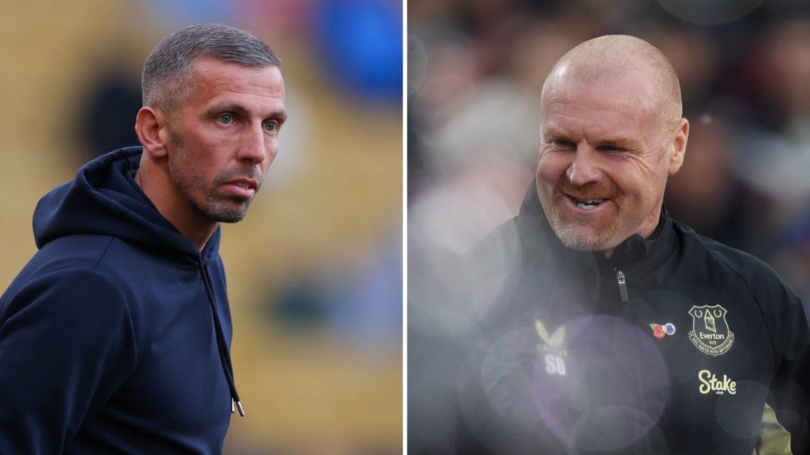 Split image of Gary O'Neil and Sean Dyche.