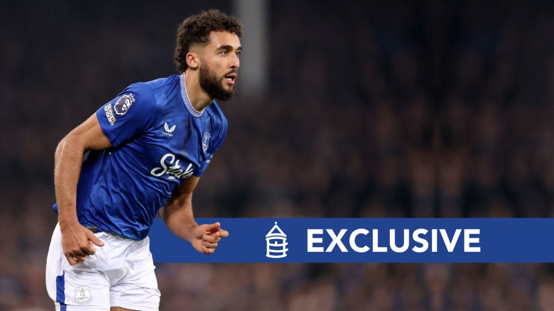 Dominic Calvert-Lewin of Everton during the Premier League match between Everton FC and Aston Villa FC