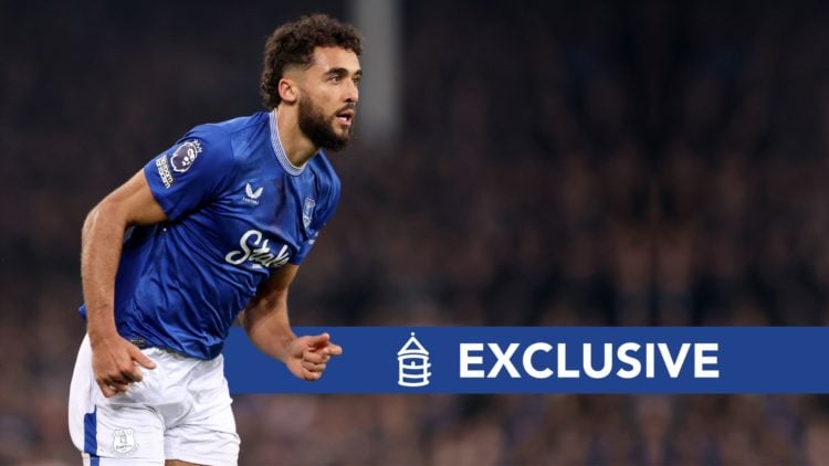 Dominic Calvert-Lewin of Everton during the Premier League match between Everton FC and Aston Villa FC