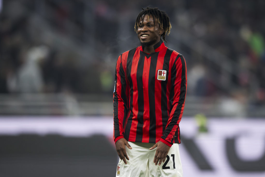 Samuel Chukwueze of AC Milan looks on during the Serie A