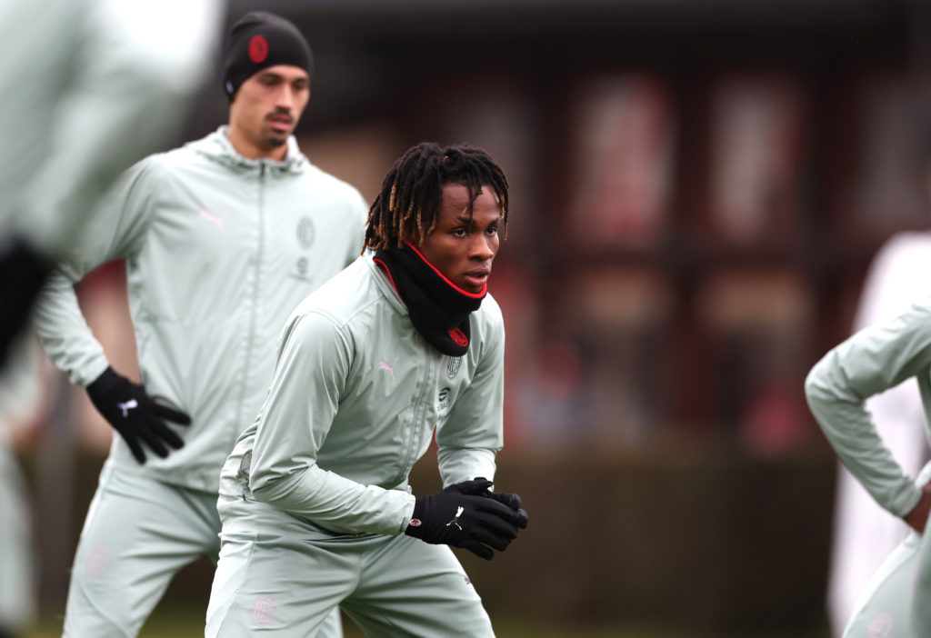AC Milan Training Session And Press Conference - UEFA Champions League 2024/25 League Phase MD8