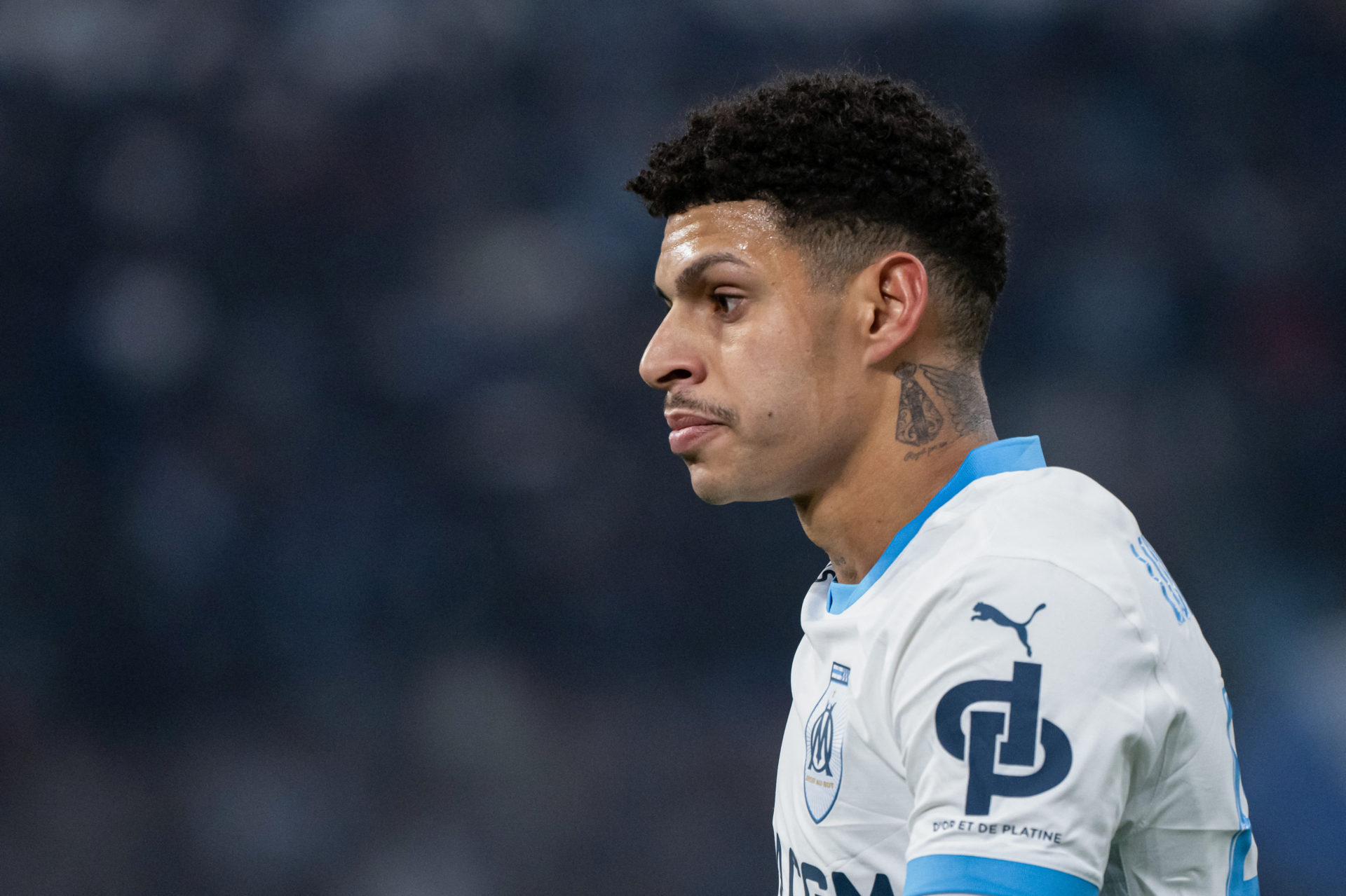 Marseille winger Luiz Henrique in action.