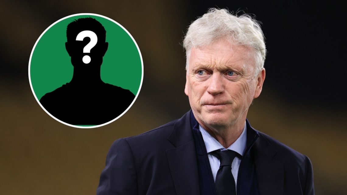 Everton boss David Moyes. Inset of question mark player.