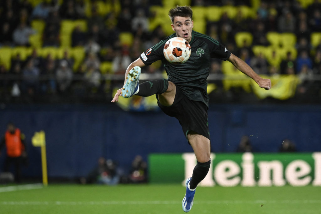 Georgios Vagiannidis during a Europa League game between Villareal and Panathinaikos.