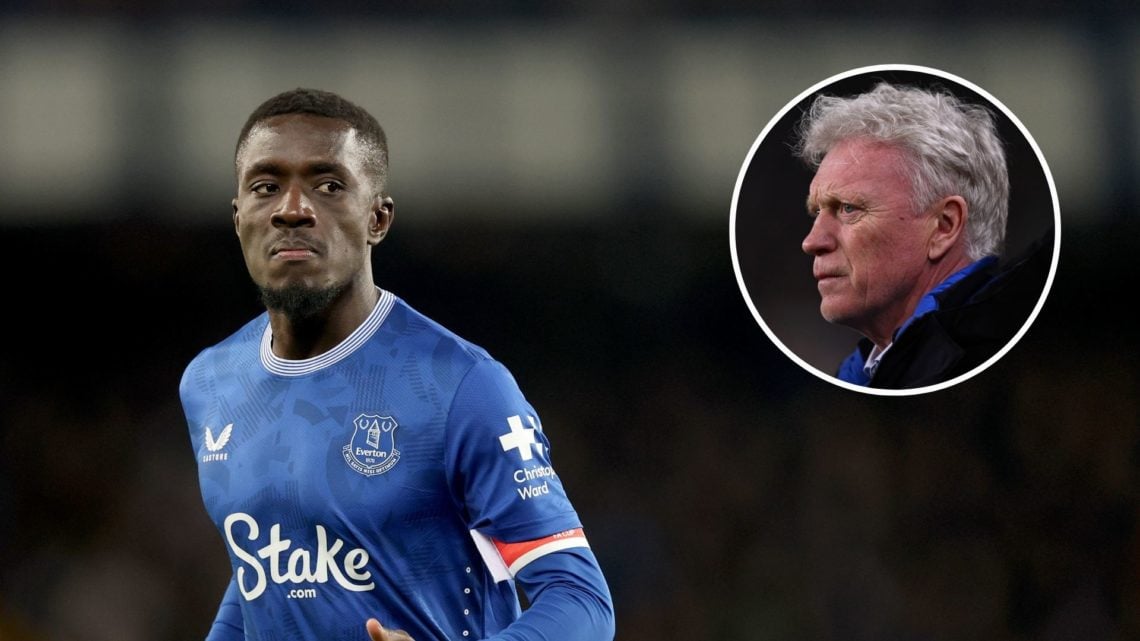 Idrissa Gueye of Everton during the Emirates FA Cup Third Round match between Everton and Peterborough United at Goodison Park. Inset, Everton mana...
