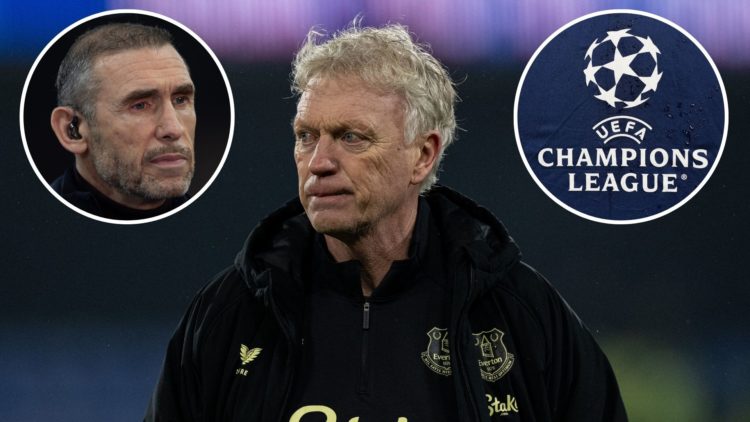 David Moyes of Everton F.C. during the Premier League match between Crystal Palace FC and Everton. Inset, TNT Sports pundit Martin Keown before the...