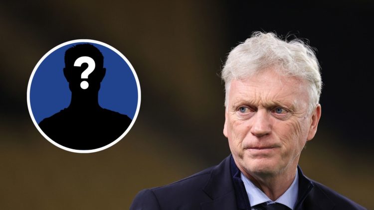 Everton manager David Moyes looks on before the Premier League match between Wolverhampton Wanderers FC and Everton FC at Molineux. Inset, mystery ...