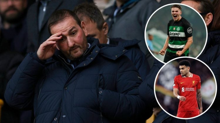 Everton Director of Football Kevin Thelwell, formerly of Wolverhampton Wanderers, reacts during the Premier League match between Wolverhampton Wand...