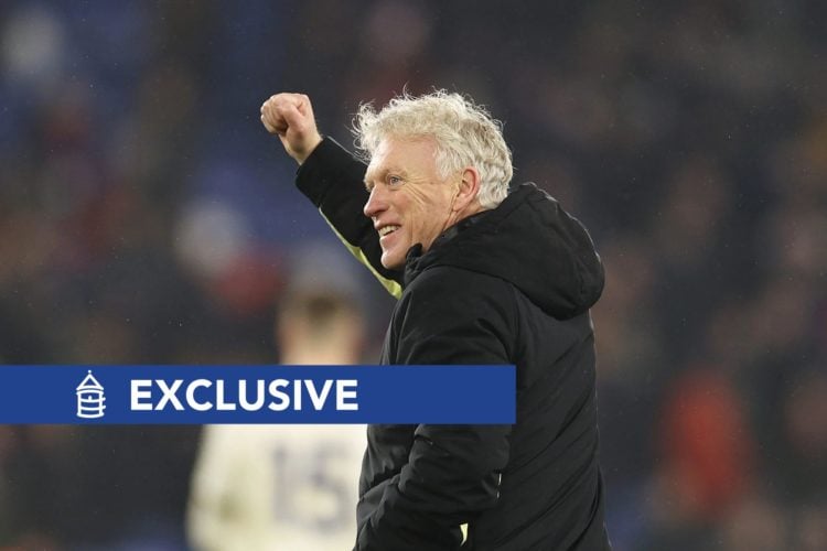 Exclusive banner insert, David Moyes, Manager of Everton, celebrates with fans after 2-1 victory following the Premier League match between Crystal...