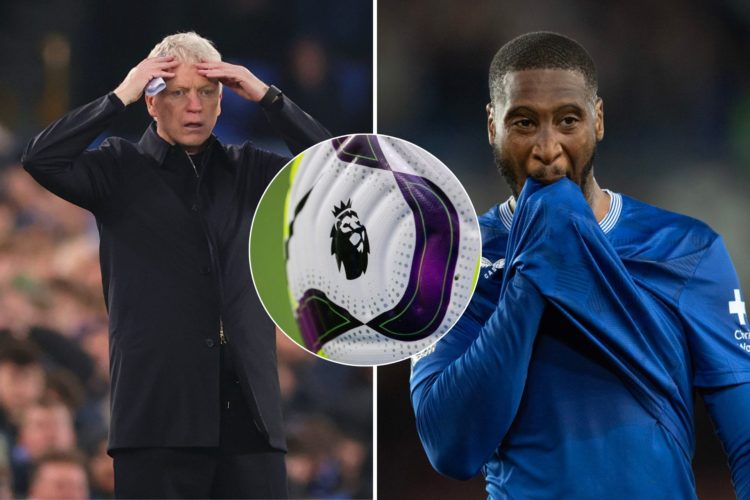 Manager of Everton, reacts during the Premier League match between Everton FC and Aston Villa FC at Goodison. Beto of Everton after the Carabao Cup...