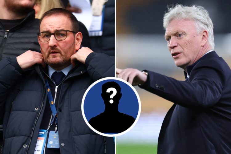 Split image of David Moyes, Manager of Everton on the side line before the Premier League match between Wolverhampton Wanderers FC and Everton and ...