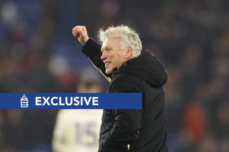 David Moyes, Manager of Everton, celebrates with fans after 2-1 victory over Crystal Palace FC.