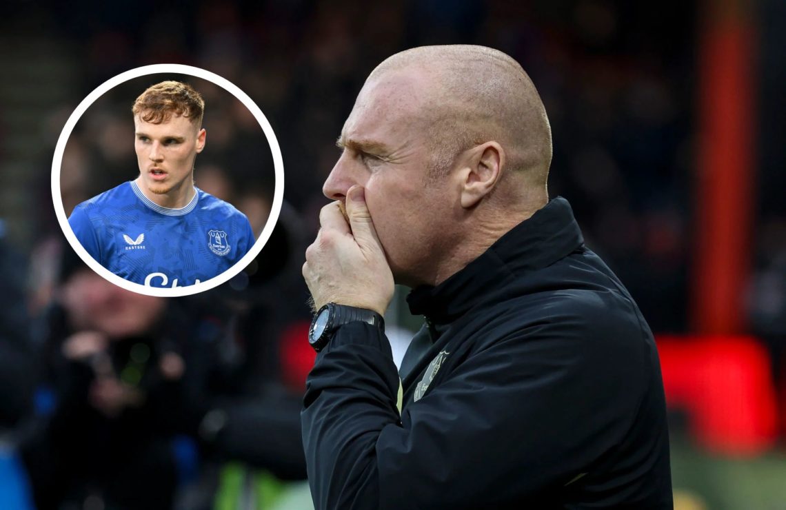 Sean Dyche of Everton during the Premier League match between AFC Bournemouth and Everton FC at Vitality Stadium. Jake O'Brien looks on during the ...