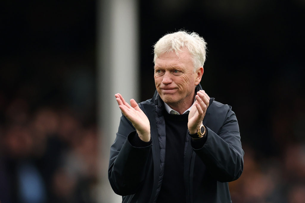 David Moyes during Everton FC v Manchester City FC - Premier League