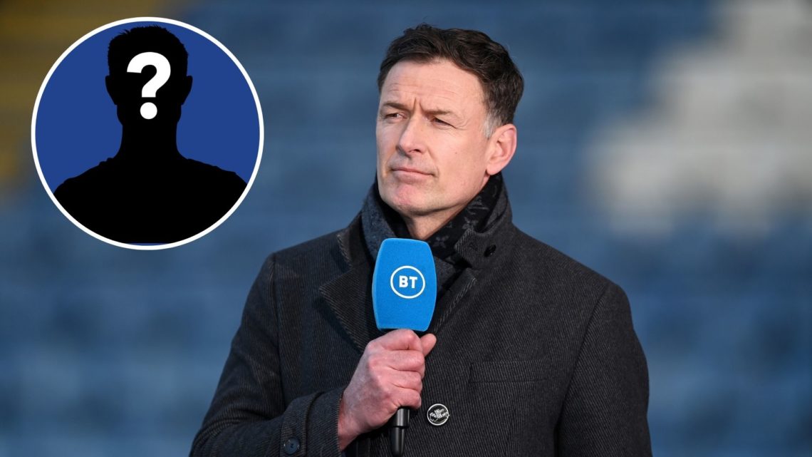 TV Pundit and Former Footballer Chris Sutton looks on ahead of the Premier League match between Leicester City and West Bromwich Albion at The King...