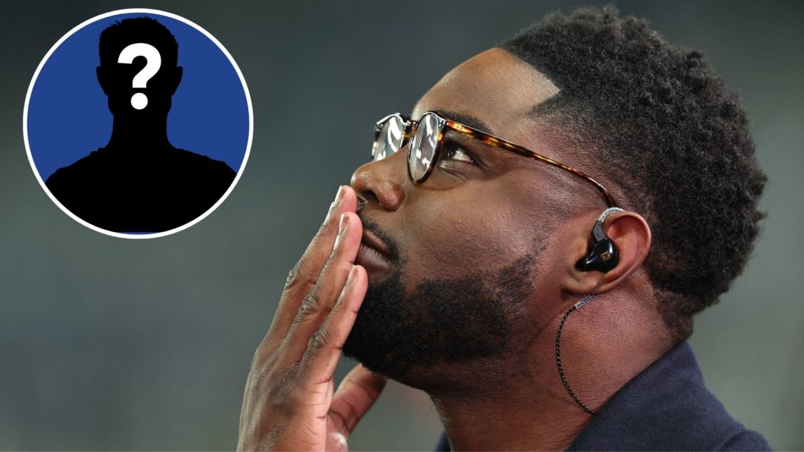 Micah Richards working as a television pundit for broadcaster TNT television during the UEFA Champions League match between Newcastle United FC and...