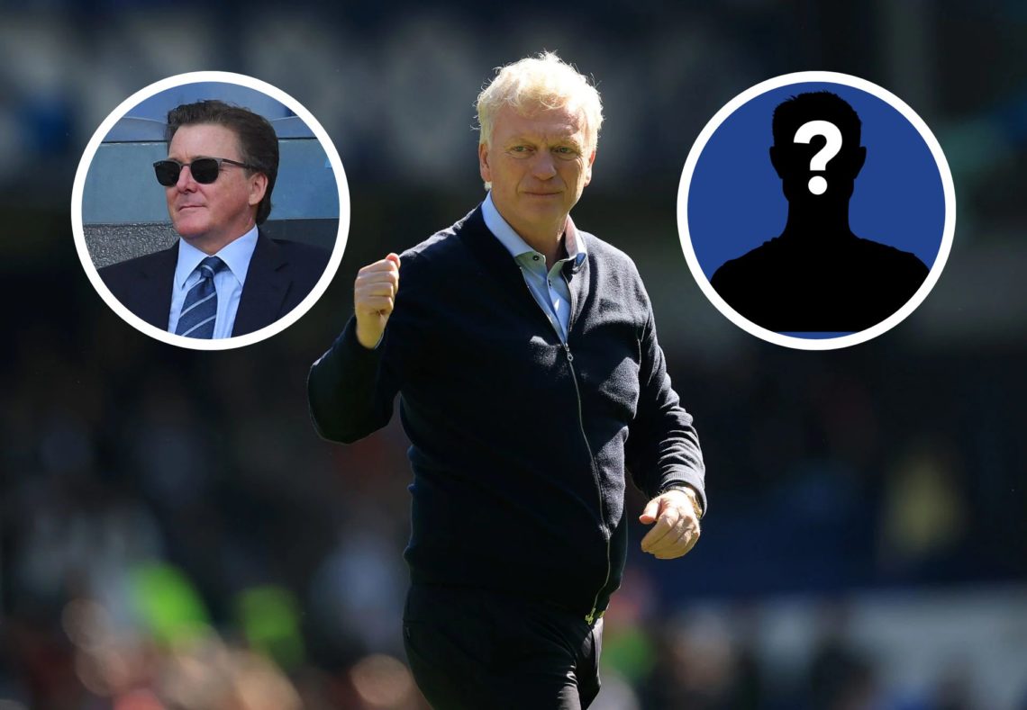 David Moyes, Manager of Everton, acknowledges the fans following the Premier League match between Everton FC and Arsenal. Dan Friedkin and Ryan Fri...