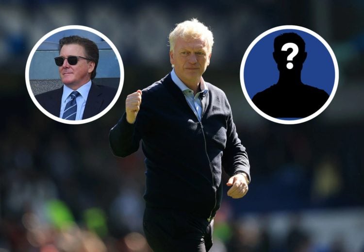 David Moyes, Manager of Everton, acknowledges the fans following the Premier League match between Everton FC and Arsenal. Dan Friedkin and Ryan Fri...
