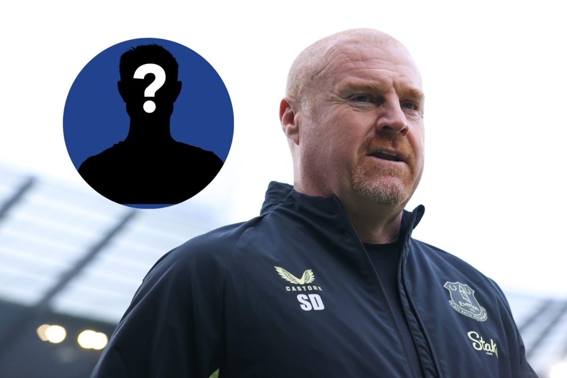 Sean Dyche, manager of Everton, looks on during the Premier League match between Manchester City FC and Everton.