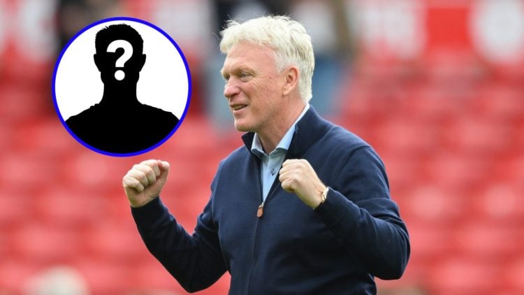 David Moyes celebrates Everton's away win over Nottingham Forest.