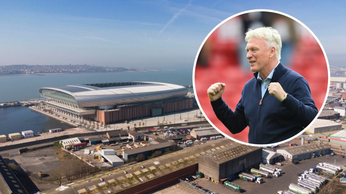 Bramley-Moore Dock nears completion ahead of Everton's move this summer. David Moyes celebrates Everton's victory over Nottingham Forest.