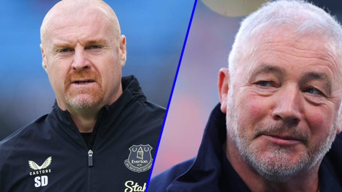 Sean Dyche manages Everton during a Premier League game. Ally McCoist works as a pundit for TNT Sports.