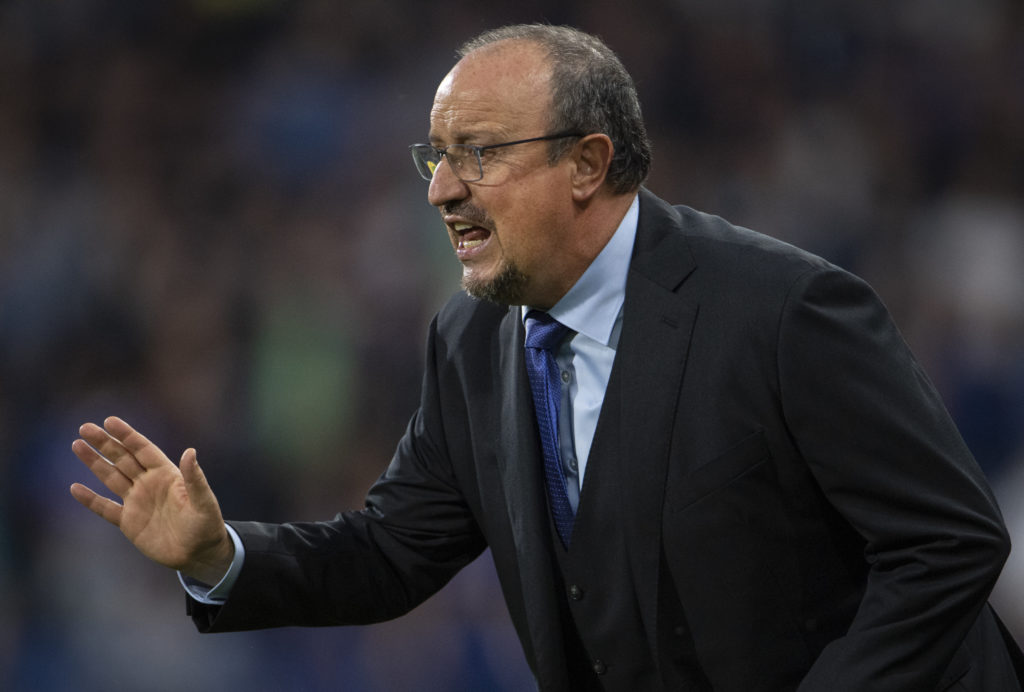Rafa Benitez as Everton manager.