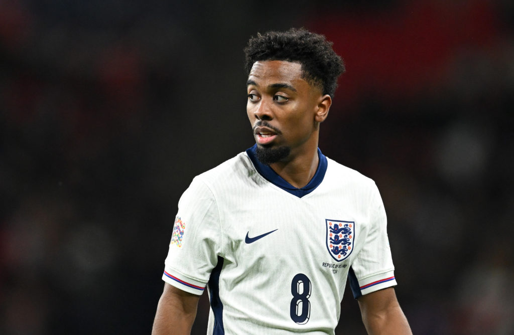England midfielder Angel Gomes.