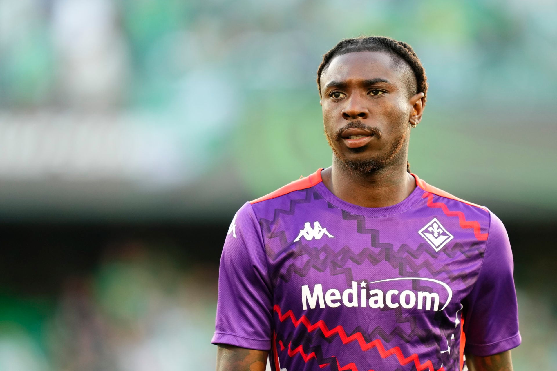 Moise Kean during the game between Fiorentina and Real Betis.