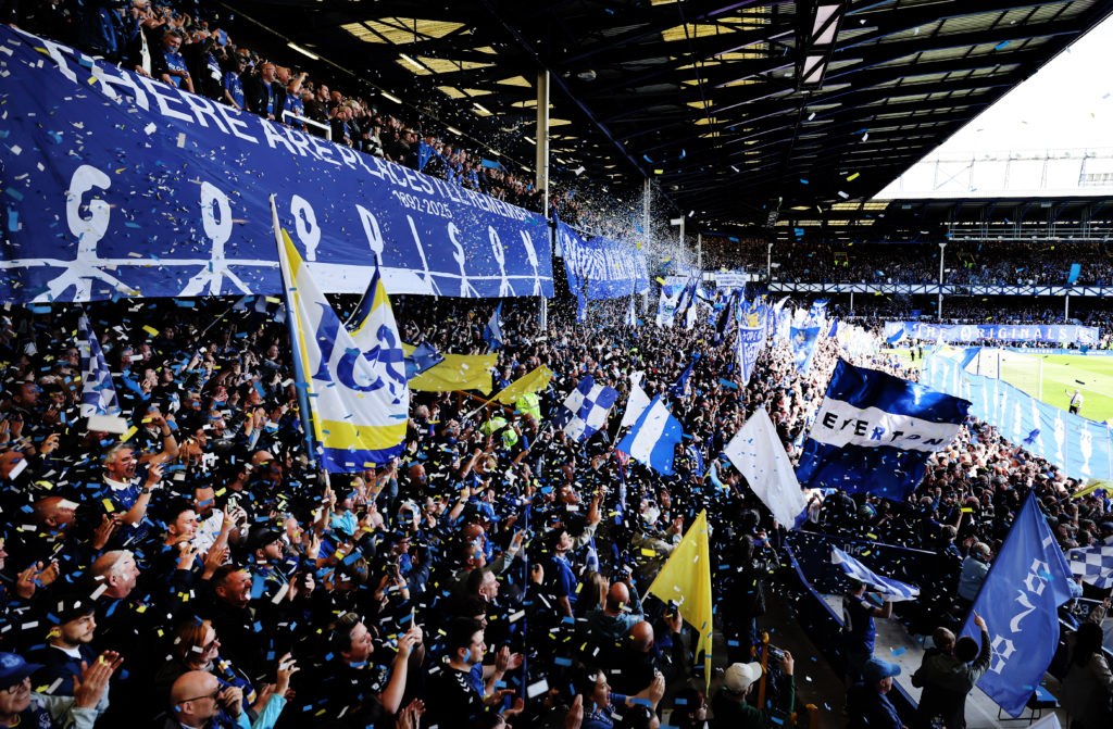 Everton Fan Group The 1878s Pre-Match Display Preparations
