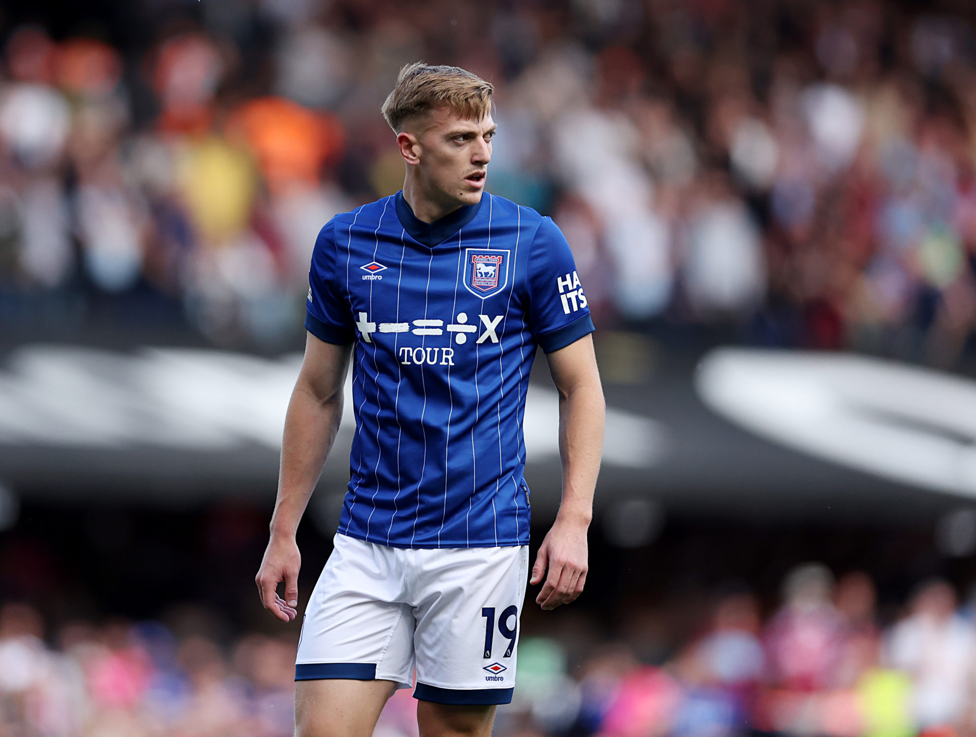 Ipswich Town striker Liam Delap.