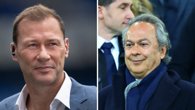 Former Everton striker Duncan Ferguson. Former Everton owner Farhad Moshiri.