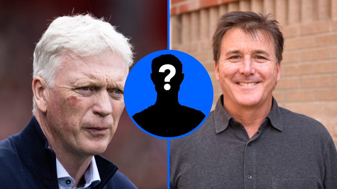 David Moyes looks on as Everton face Nottingham Forest. Dan Friedkin smiles as the owner of Everton Football Club.