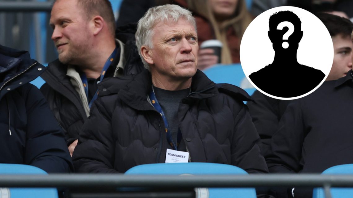 Everton manager David Moyes watches a Premier League game from the stands.