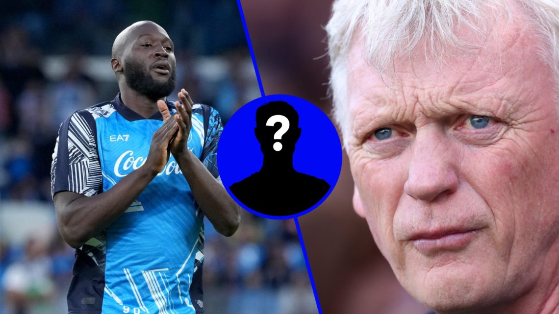 Romelu Lukaku warms up for Napoli ahead of a Serie A game. David Moyes looks on as Everton take three points on the road against Fulham at Craven C...