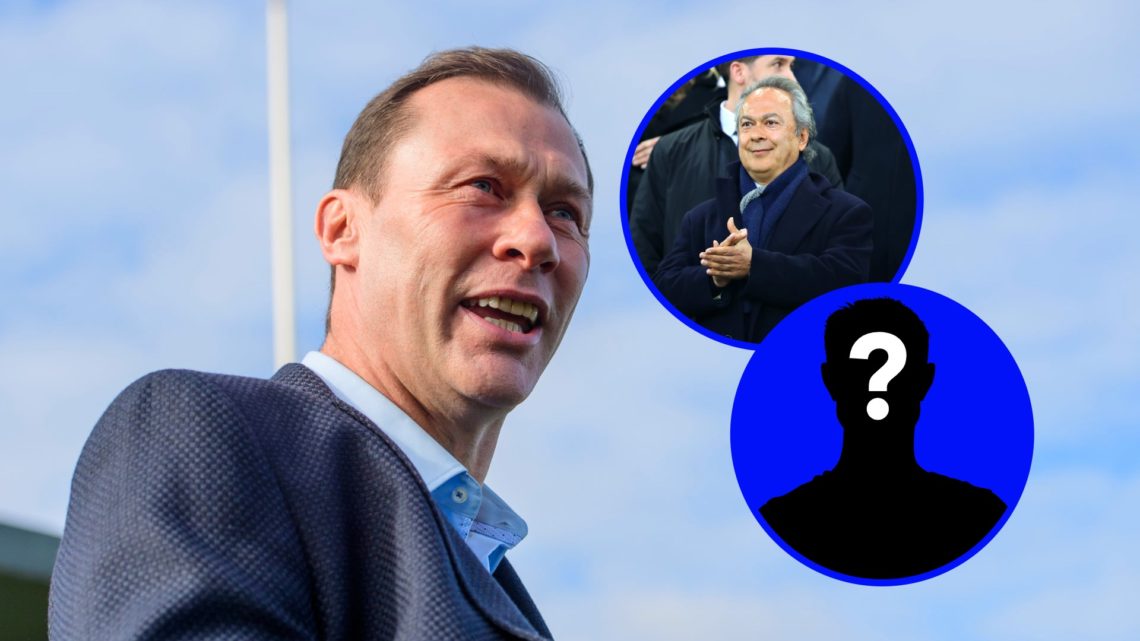 Duncan Ferguson looks on as the manager of EFL side Forest Green Rovers. Farhad Moshiri watches Everton from the stands during a Premier League game.
