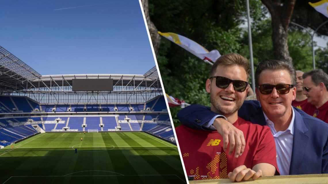 Dan and Ryan Friedkin celebrate the Europa Conference League triumph with AS Roma.