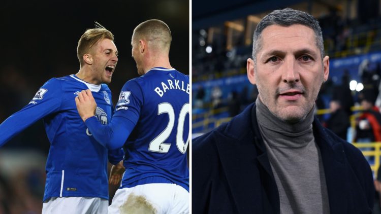 Former Everton players Gerard Deulofeu, Ross Barkley and Marco Materazzi.