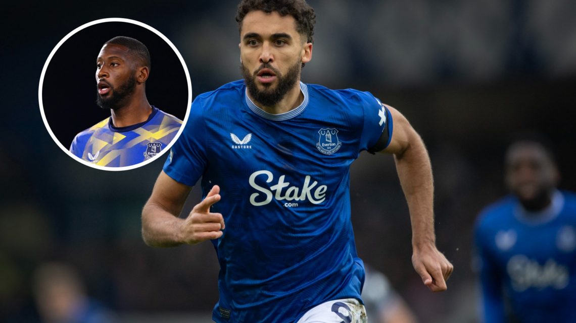 Dominic Calvert-Lewin plays for Everton against Ipswich Town in the Premier League.