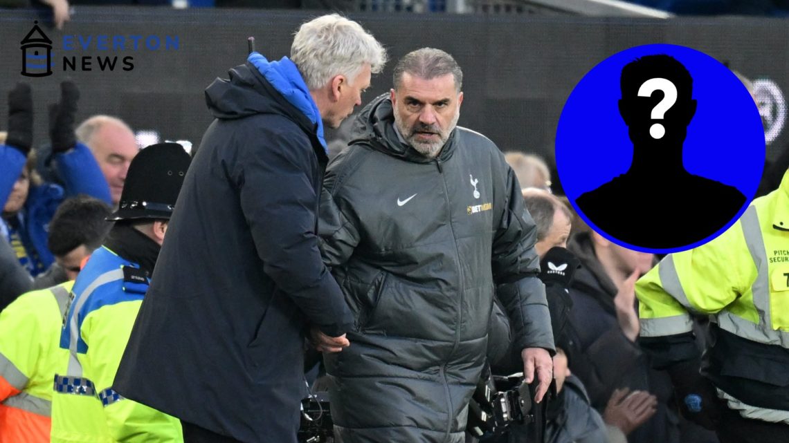 David Moyes and Ange Postecoglou shake hands ahead of Everton's victory over Tottenham Hotspur at Goodison Park.