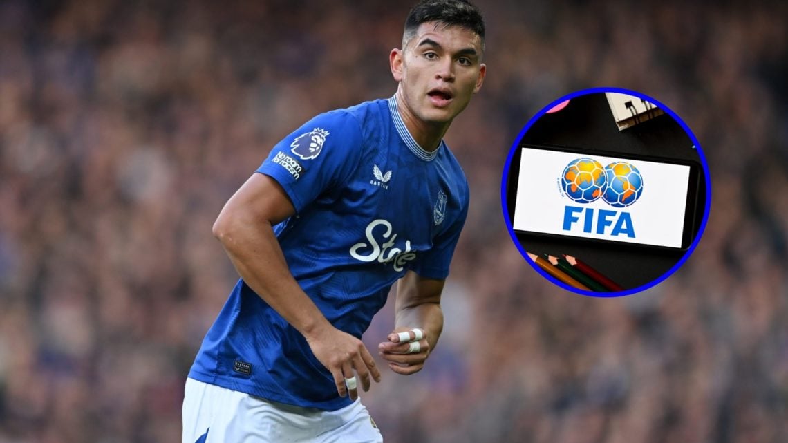 Carlos Alcaraz plays for Everton in their draw against West Ham United in the Premier League.